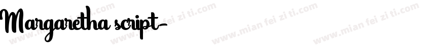 Margaretha script字体转换
